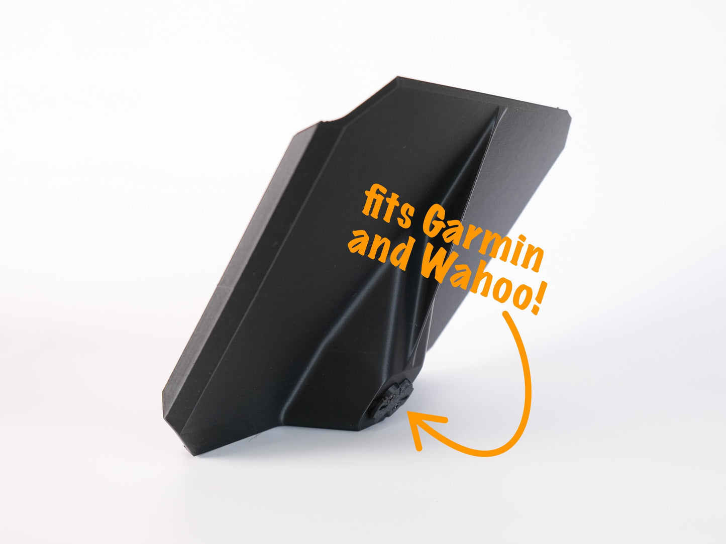 trainer tray with 'fits Garmin and Wahoo!' text on a white background